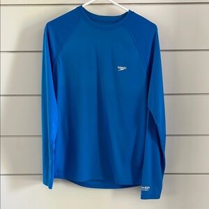 Speedo Blue Performance Rash Guard